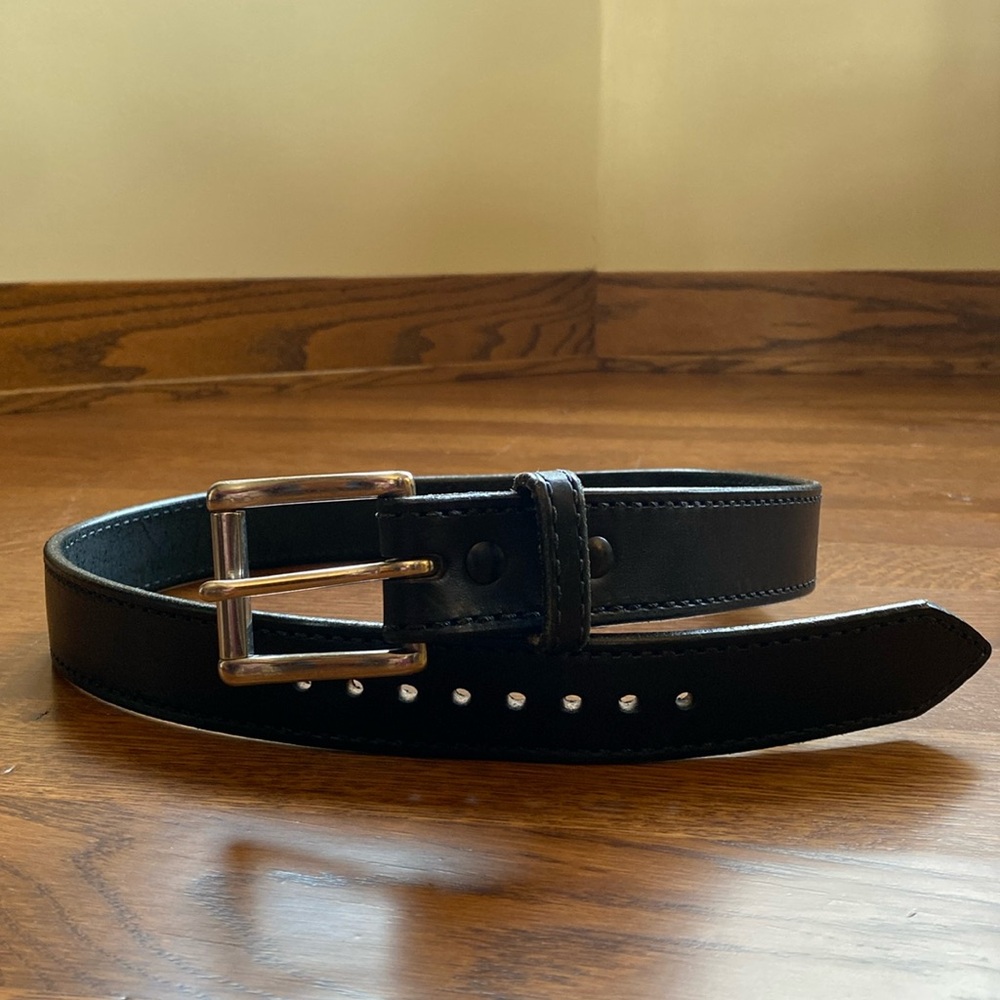 Scottsdale Belt Co Carnegie 1.5” black leather belt size 32